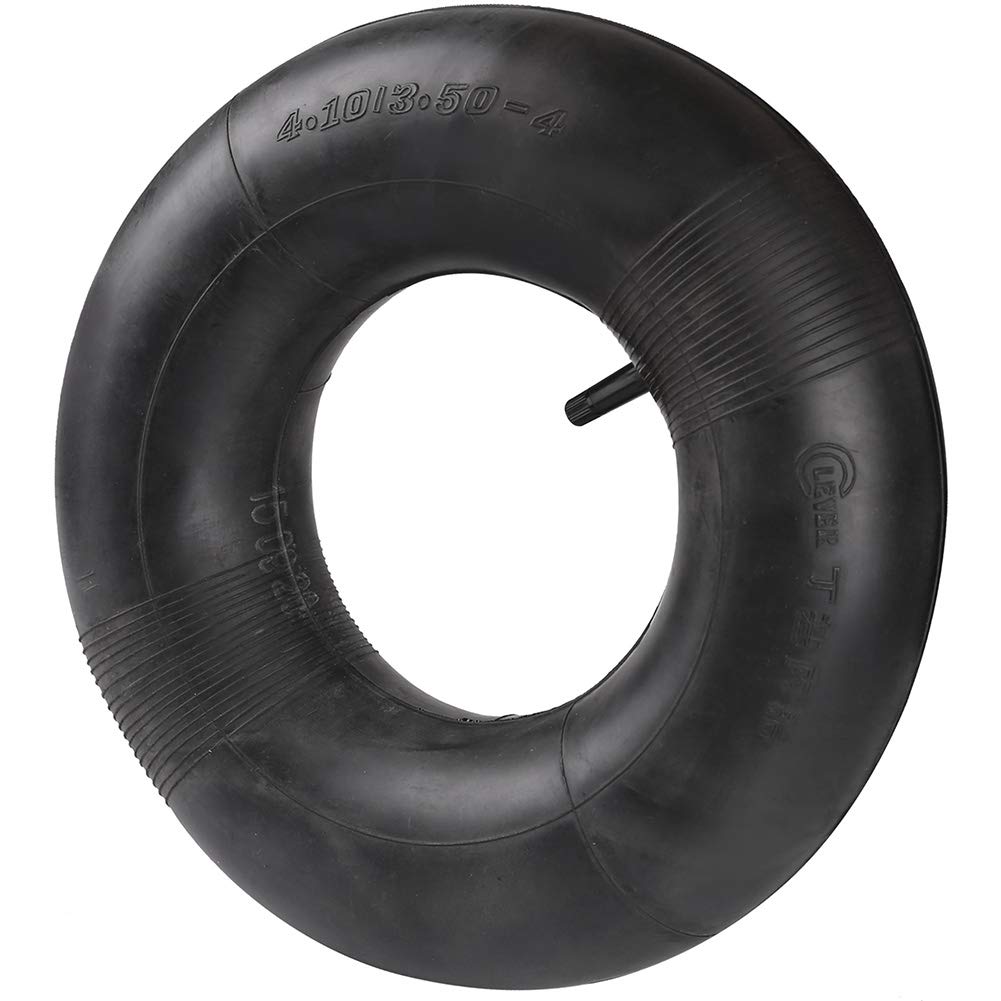 4.10/3.50-4" Inner Tube with TR-4 Straight Valve Stem, Heavy Duty 410/350-4 Replacement Tube for Hand Truck, Dolly, Hand Cart, Utility Wagon, Snow Blower, Lawn Mower, Wheelbarrow, Generator and More