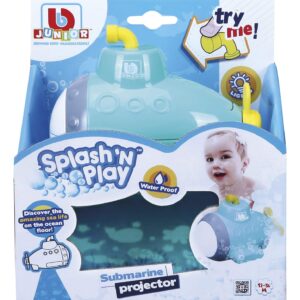 Toysmith Splash 'n Play Submarine Projector Bath Toy,Blue,Small