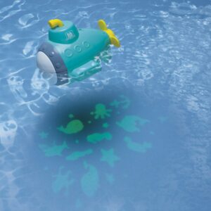 Toysmith Splash 'n Play Submarine Projector Bath Toy,Blue,Small