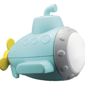 Toysmith Splash 'n Play Submarine Projector Bath Toy,Blue,Small