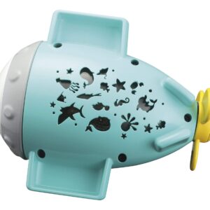 Toysmith Splash 'n Play Submarine Projector Bath Toy,Blue,Small