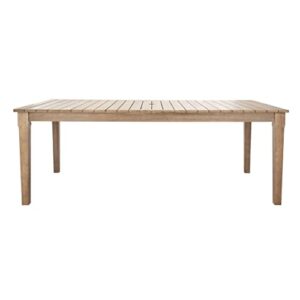 safavieh cpt1017a couture dominica natural wooden outdoor patio dining table