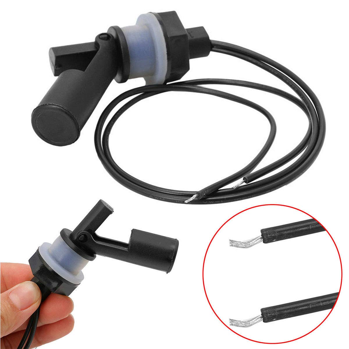 Gump's grocery Water Level Sensor Horizontal Liquid PP Side Mount Float Switch for Pool AA