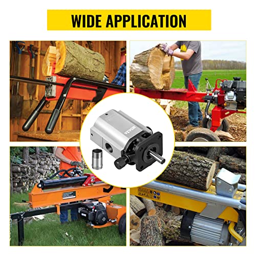 Bestauto Hydraulic Pump 16 GPM Hydraulic Motor 2 Stage Hydraulic Pump Log Splitter Hydraulic Pump Wood Splitter Pumps Log Splitter Hydraulic Built Pump Hydraulic Wood Splitter Parts & Hydraulic Motor