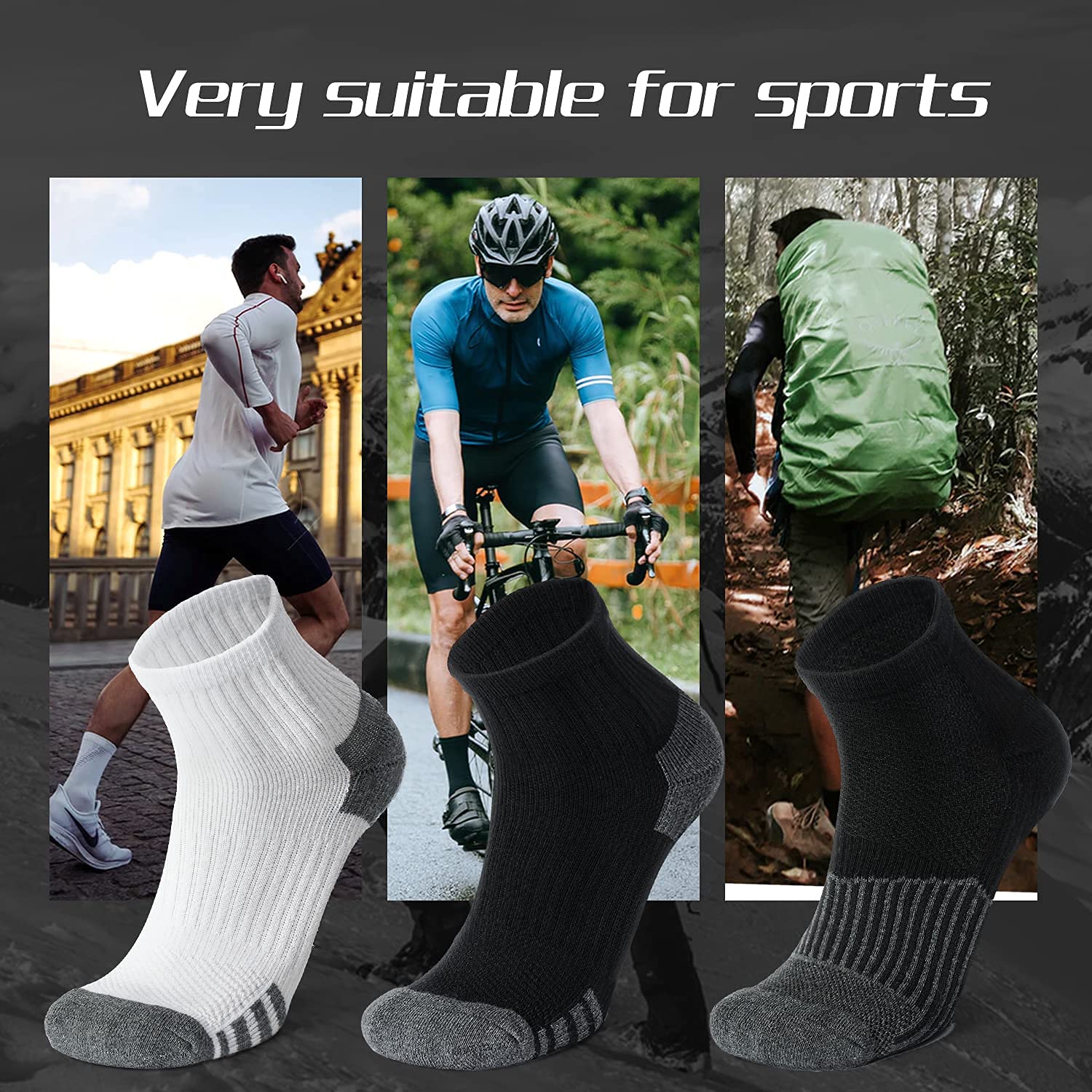Iseasoo Copper Compression Socks for Men & Women Circulation-Ankle Plantar Fasciitis Socks Support for Athletic Running
