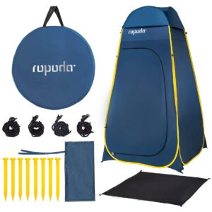 ropoda pop up tent 83inches x 48inches x 48inches, upgrade privacy tent, porta-potty tent includes 1 removable bottom,8 stakes,1removable rain cover,1 carrying bag