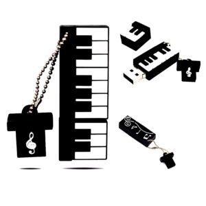 Cool USB Drive - USB Stick 16GB - Unique Flash Drive - Piano USB Flash Drive Students - Keyboard USB Flash Drive 16GB (16 GB, Keyboard)