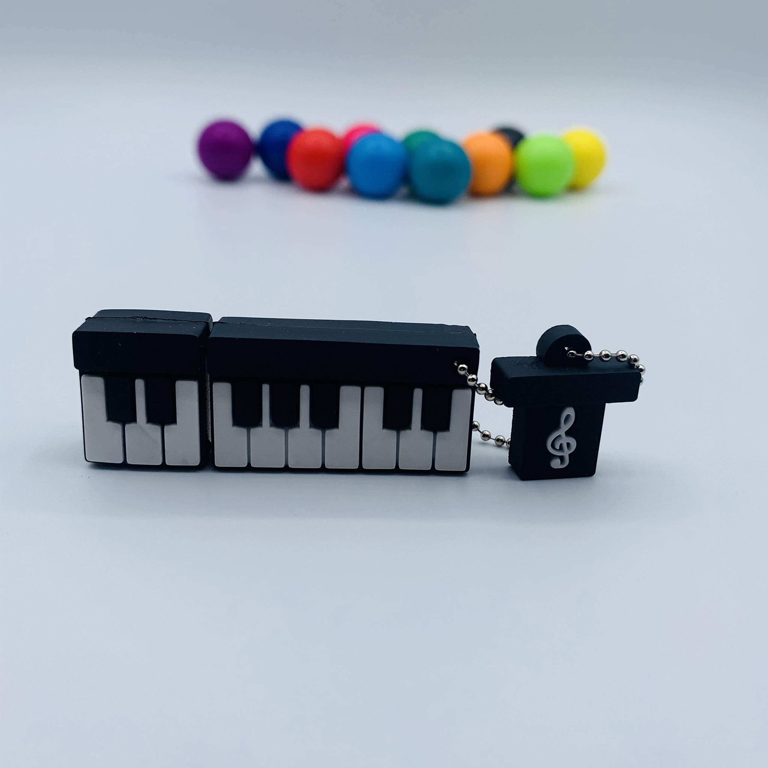 Cool USB Drive - USB Stick 16GB - Unique Flash Drive - Piano USB Flash Drive Students - Keyboard USB Flash Drive 16GB (16 GB, Keyboard)