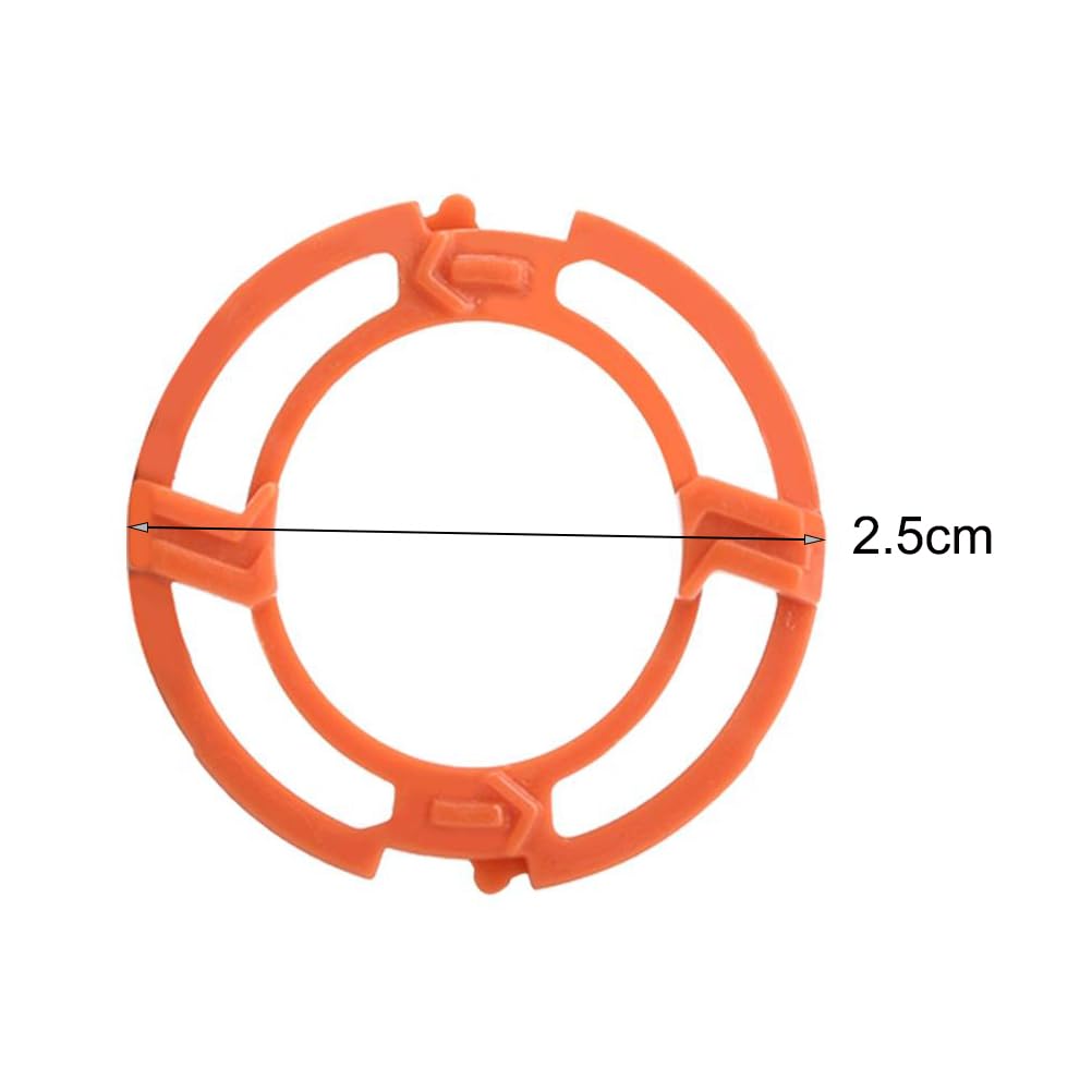 Maxmartt 3 Pcs Blade Retaining Ring Men's Shaver Razor Lock Ring Retaining Ring Orange Blade Retaining Plate Holder Compatible for Norelco Series 7000 9000 RQ12 Models