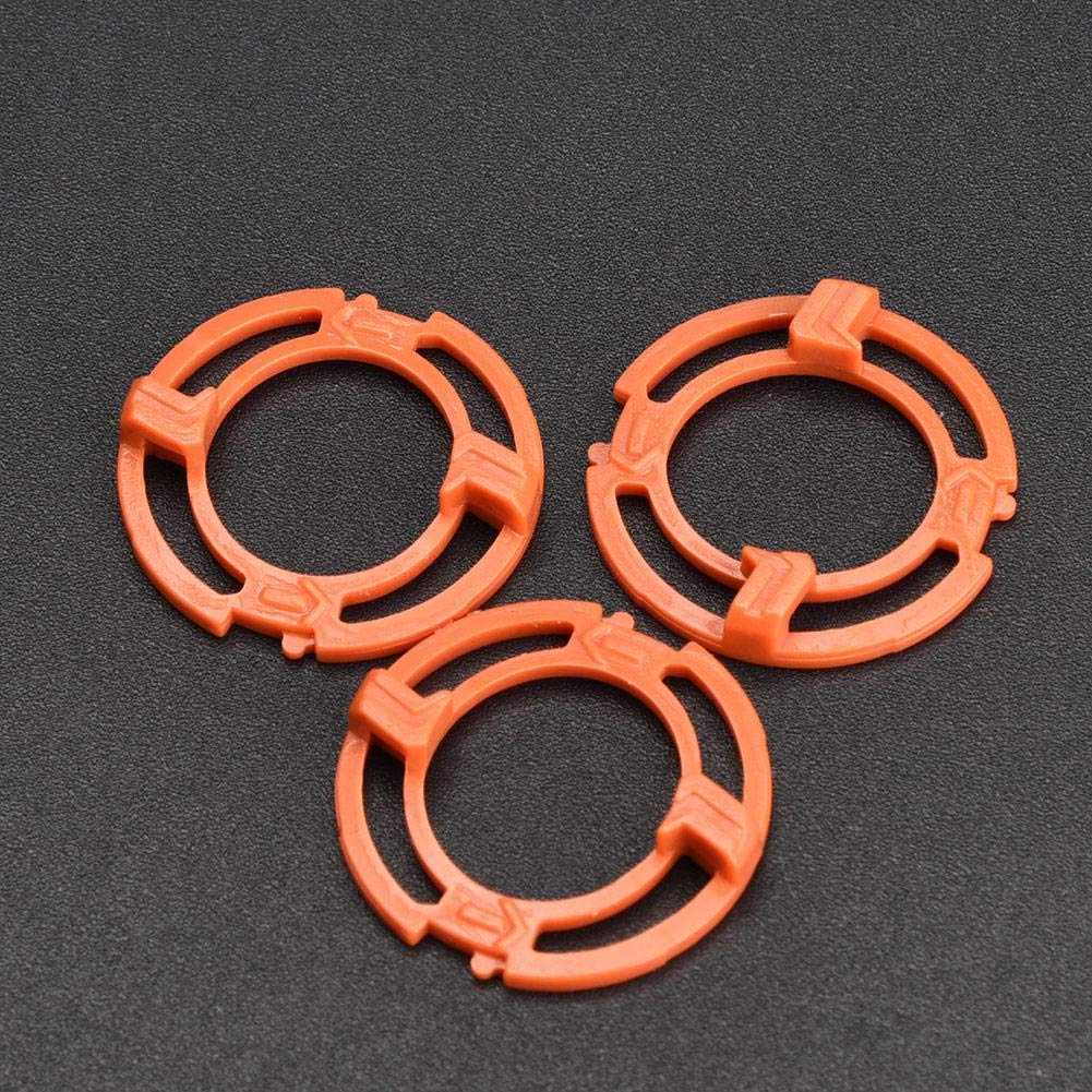 Maxmartt 3 Pcs Blade Retaining Ring Men's Shaver Razor Lock Ring Retaining Ring Orange Blade Retaining Plate Holder Compatible for Norelco Series 7000 9000 RQ12 Models