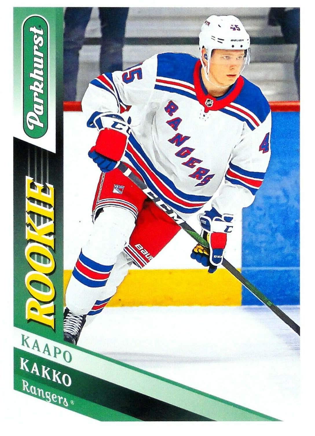 New York Rangers 2019 2020 Upper Deck Factory Sealed 10 Card Team Set Featuring Rookie Card #300 of Kaapo Kakko, the Rangers Top Draft Pick and #2 Overall