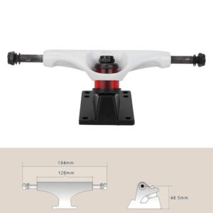 Fafeims 2Pcs 4 8Inch Skateboard Trucks Professional Bridge Skate Board Bracke Skateboard Bearing Accessories