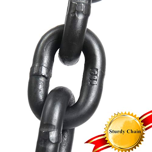 Manual Lever Hoist Come Along 3/4 TON 1650 LBS Capacity 10FT Lift 2 Heavy Duty Hooks Commercial Grade Steel for Lifting Pulling Construction Building Garages Warehouse Automotive Machinery