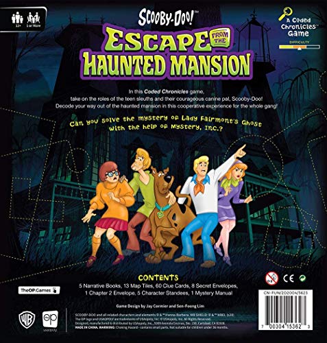 Scooby-Doo: Escape from The Haunted Mansion - A Coded Chronicles Game | Escape Room Game for Kids & Adults | Featuring Iconic Characters and Mysteries | Officially Licensed Hanna-Barbera Game