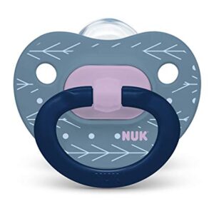 NUK Orthodontic Pacifiers, Boy, Blue, 18-36 Month (Pack of 2)