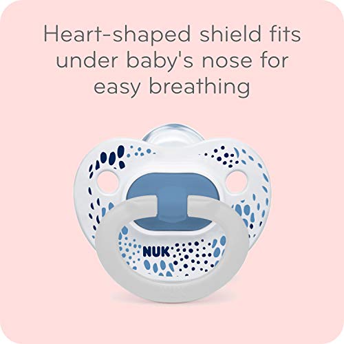 NUK Orthodontic Pacifiers, Boy, Blue, 18-36 Month (Pack of 2)