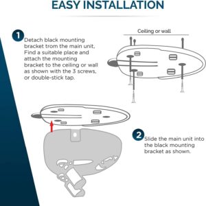 Zone Tech Garage Parking Assist Dual Laser Guide - High-Tech Professional 360 –Degree Adjustable to Wider Angles, Sensor with AC Adapter and Battery Backup for Car/Automotive