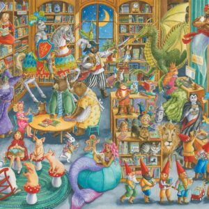 Ravensburger Midnight At The Library Puzzle - 1000 Unique Pieces | Premium Quality | Anti-Glare Surface | Perfect for Family Fun | Ideal Gift for Puzzle Enthusiasts