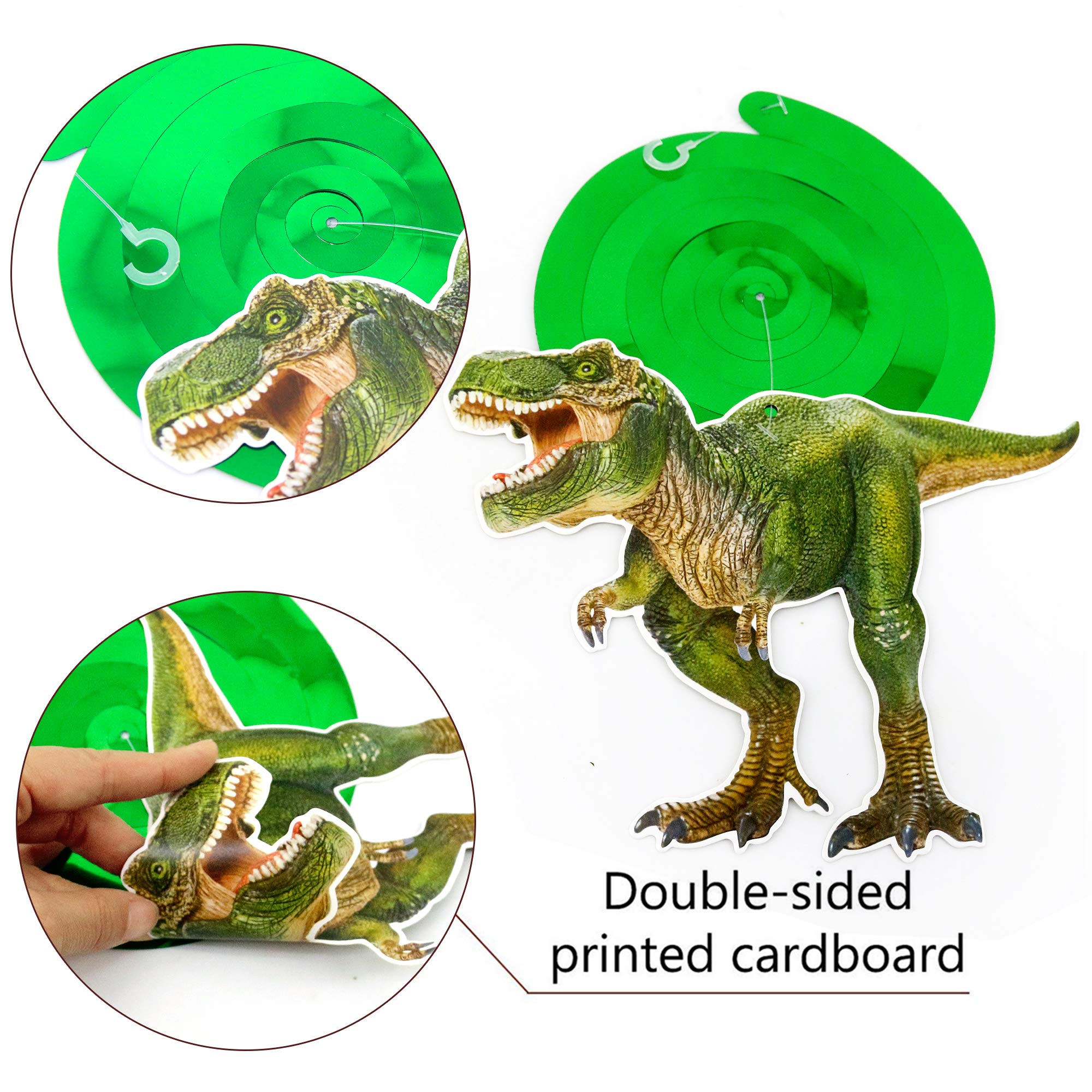 Dinosaur Hanging Swirl 48 Ct Dinosaur Ceiling Decor Dinosaur Birthday Decorations For Boys Dinosaur Party Supplies