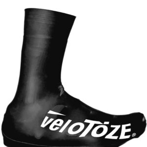 veloToze Tall Shoe Cover 2.0 - Covers Road Cycling Shoes - Water-Proof, Windproof Overshoes for Bike Rides in Spring, Fall, Winter Rainy, Cold Weather - Bright Colors Make Road Biking Trips Safer