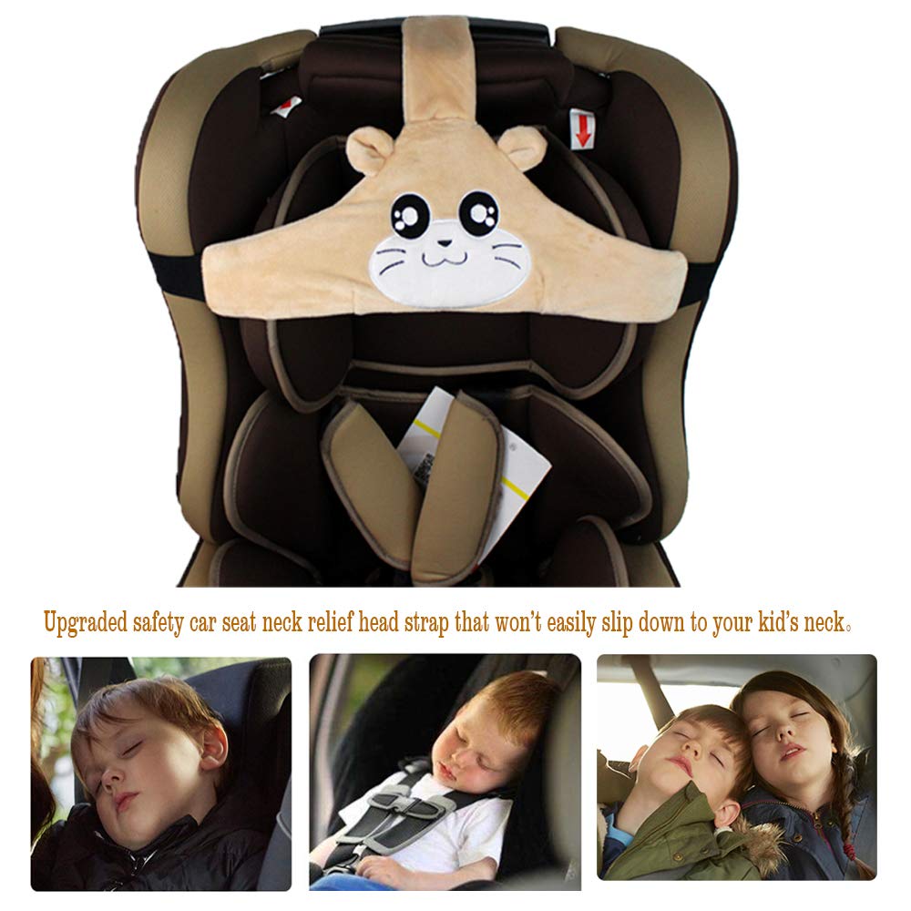 Car Seat Head Support Toddler Head Strap for Car Seat Baby Head Protector Stroller Car Seat Sleeping Headrest for Toddler Child Children Kids Infant