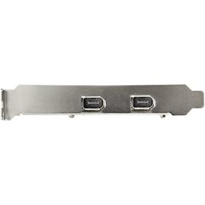 StarTech.com 2 Port PCI Express FireWire Card - 1394a Firewire - TI TSB82AA2 Chipset - Windows & Mac Compatible (PEX1394A2V2)