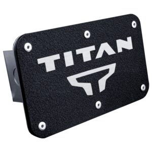 au-tomotive gold logo class iii trailer hitch plug for nissan titan (matte black)