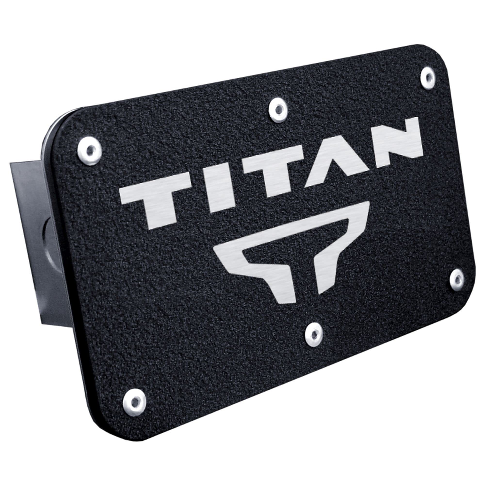 Au-TOMOTIVE GOLD Logo Class III Trailer Hitch Plug for Nissan Titan (Matte Black)