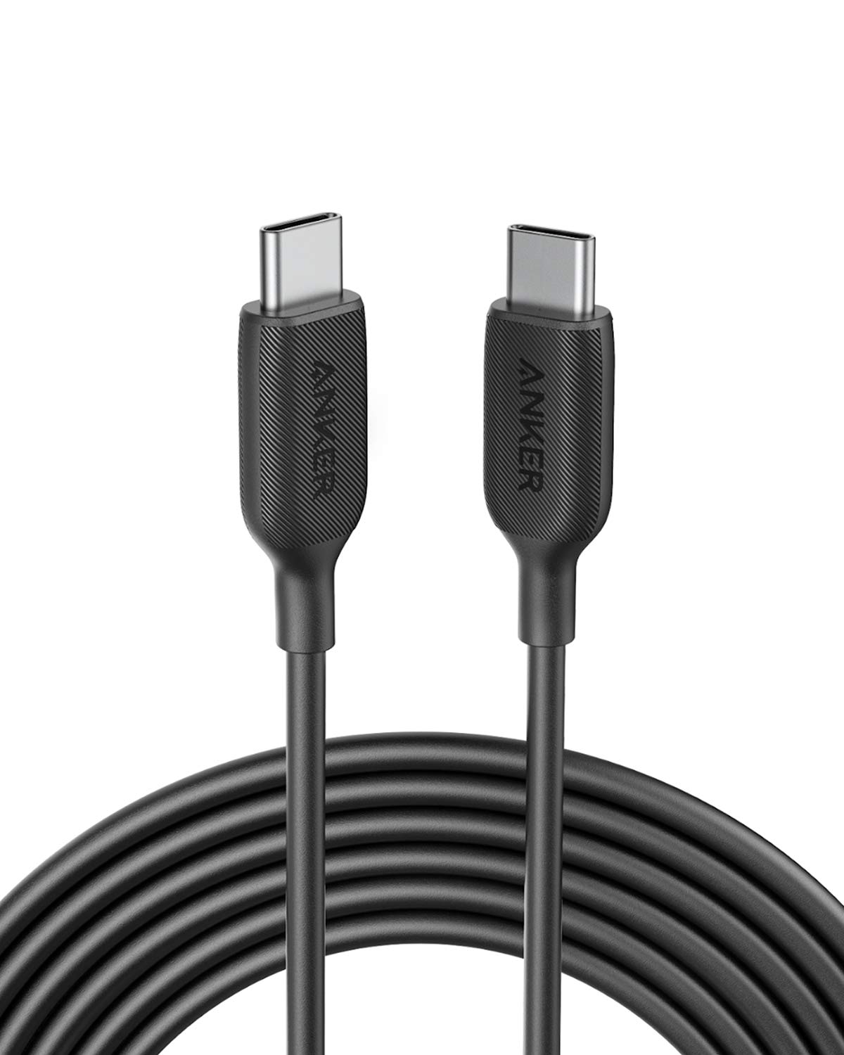 Anker USB C Charger Cable 60W 10ft, Powerline III USB-C to USB-C Cable 2.0 for MacBook Pro 2020, iPad Pro 2020, Switch, Samsung Galaxy S20 Plus S9 S8 Plus, Pixel, and More (Black)