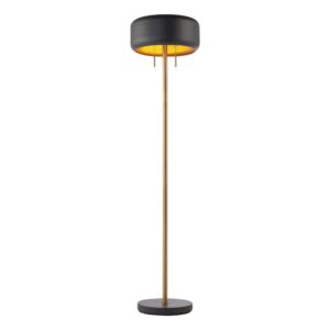 globe electric 67346 novogratz x globe floor lamp, dark gray