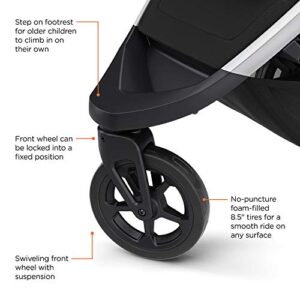 Thule Spring Stroller - Compact Baby Stroller Perfect for Everyday Use - Features 5-Point Harness, Lightweight and Compact Design, Vented Canopy with See-Through Mesh, Padded Reclining Seat