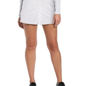 PGA TOUR Women's 4 1/2 Woven Golf Short, Bright White, 12