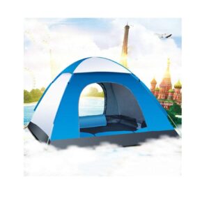 waterproof 3-4 person camping tent quick and easy shelter for outdoors hiking (b)