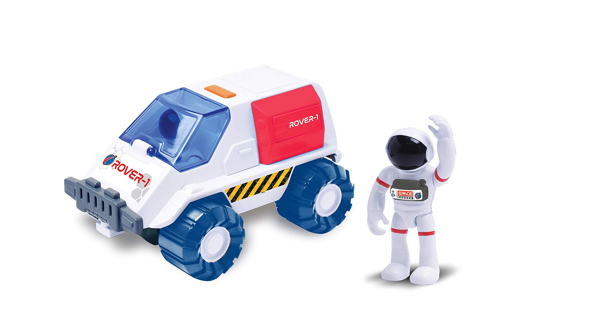 ASTRO VENTURE Space Playset - Toy Space Shuttle & Space Rover with Lights and Sound & 2 Astronaut Figurine Gift Toys for Boys and Girls