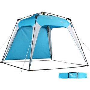 8.2'x8.2' pop up canopy, 2023 upgraded outdoor canopy, portable instant camping canopy, easy set-up canopy with 1 sidewall