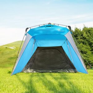 8.2'x8.2' Pop Up Canopy, 2023 Upgraded Outdoor Canopy, Portable Instant Camping Canopy, Easy Set-up Canopy with 1 Sidewall