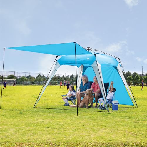 8.2'x8.2' Pop Up Canopy, 2023 Upgraded Outdoor Canopy, Portable Instant Camping Canopy, Easy Set-up Canopy with 1 Sidewall