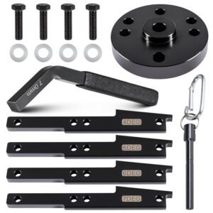 3163021 cam timing tool kit+3163530 engine brake adjustment tool 7mm for all cummins isx qsx engine 2007-2017 with cam gear puller & crank pin replace oem 3163069 3163020 heavy duty steel (15 pcs)