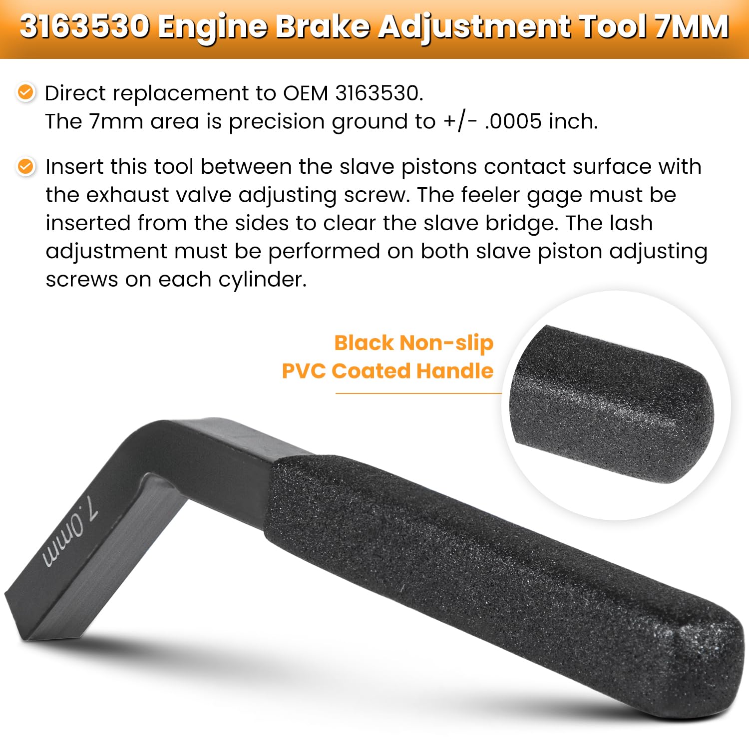 3163021 Cam Timing Tool Kit+3163530 Engine Brake Adjustment Tool 7MM for All Cummins ISX QSX Engine 2007-2017 with Cam Gear Puller & Crank Pin Replace OEM 3163069 3163020 Heavy Duty Steel (15 PCS)