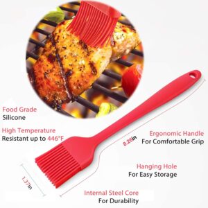 UTOI BBQ Grill Accessories Kit, 1472°F Heat Resistant BBQ Gloves Oven Mitts & Meat Shredder Claws & Silicone Sauce Basting Brush for Safe Grilling, Baking, Barbecue, Smoker & Outdoor Cooking