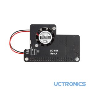 UCTRONICS PoE hat for Raspberry Pi, 5V 2.5A Max 802.3af Compliant, Mini Power Over Ethernet Expansion Board with Cooling Fan for Raspberry Pi 4B, 3B+
