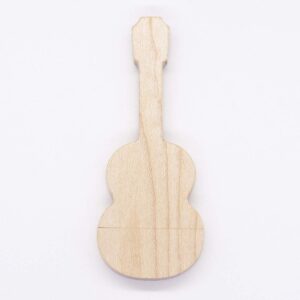 SUNJIANG Maple Wood Guitar USB Flash Drive Memory Stick Wooden Thumb Drivers Guitar Gifts Novelty Gift (32GB, Walnut)