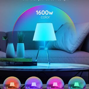 Govee Smart LED Bulbs, Bluetooth Light Bulbs, RGBWW Color Changing Light Bulbs with App Control, A19, E26, Music Sync and 8 Scene Mode for Living Room Bedroom Party, 2 Pack(Not Support WiFi/Alexa)