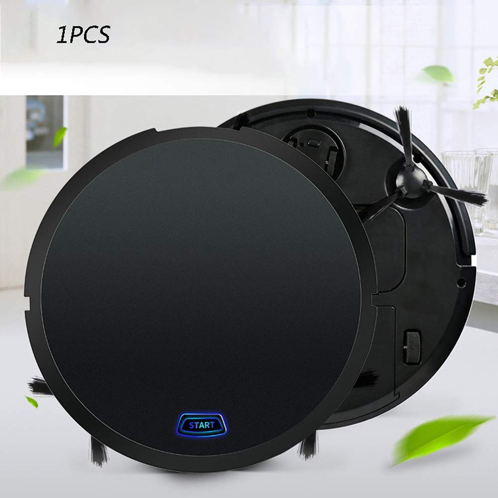 Robot Vacuum Cleaner, 1600Pa Strong Suction Robotic Vacuum Cleaner, Super-Thin Quiet,Household Sweeper, Route Planning for Pet Hair, Hard Floor, Carpet