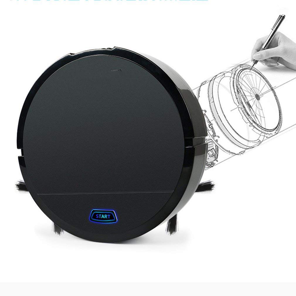 Robot Vacuum Cleaner, 1600Pa Strong Suction Robotic Vacuum Cleaner, Super-Thin Quiet,Household Sweeper, Route Planning for Pet Hair, Hard Floor, Carpet