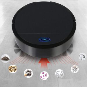 Robot Vacuum Cleaner, 1600Pa Strong Suction Robotic Vacuum Cleaner, Super-Thin Quiet,Household Sweeper, Route Planning for Pet Hair, Hard Floor, Carpet