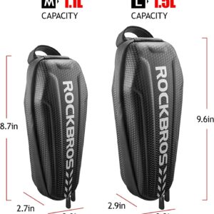 ROCKBROS Top Tube Bike Bag Bike Front Frame Bag EVA Bicycle Bag Bike Accessories Pouch Storage Pack Water Resistant Bike Phone Bag Below 6.2"/6.5" for Mountain Road Bike