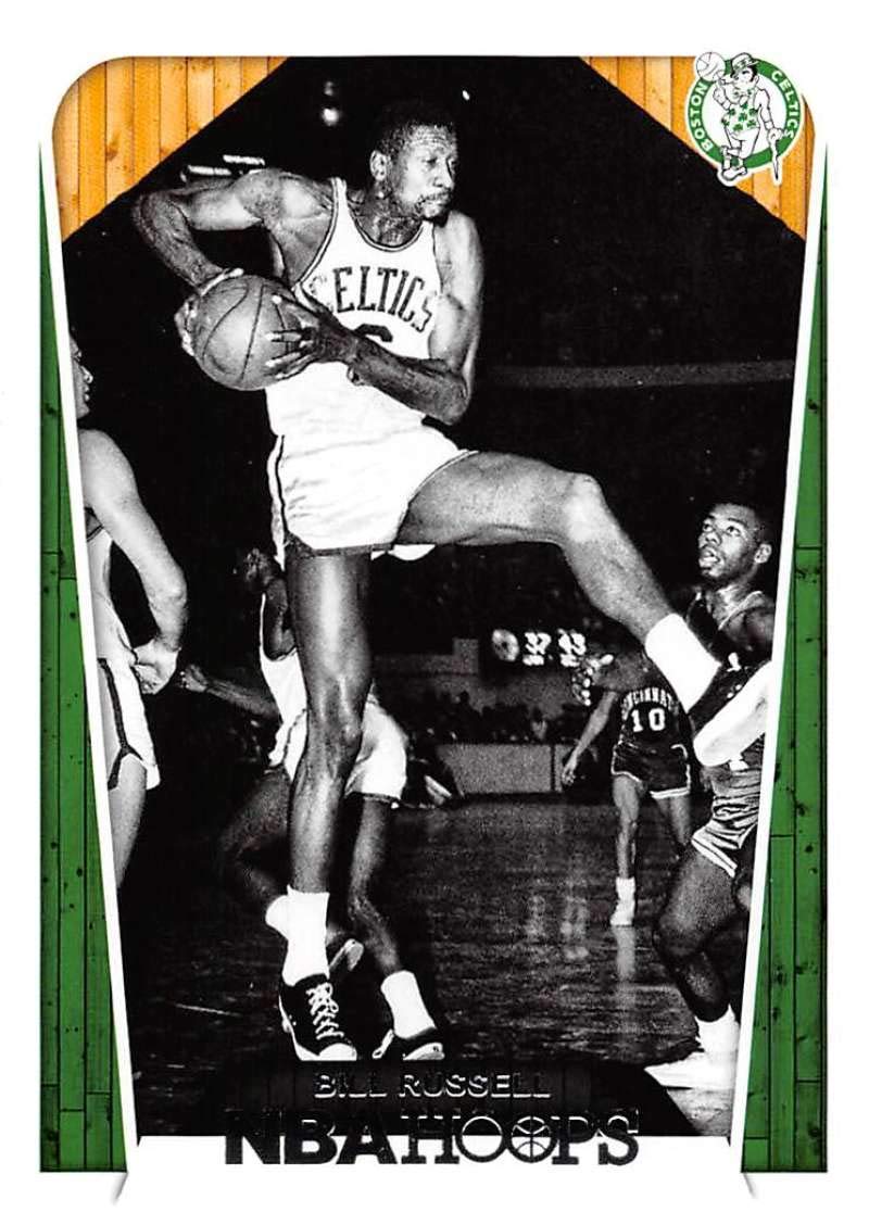 2018-19 NBA Hoops Basketball #288 Bill Russell Boston Celtics Tribute Official Trading Card made by Panini