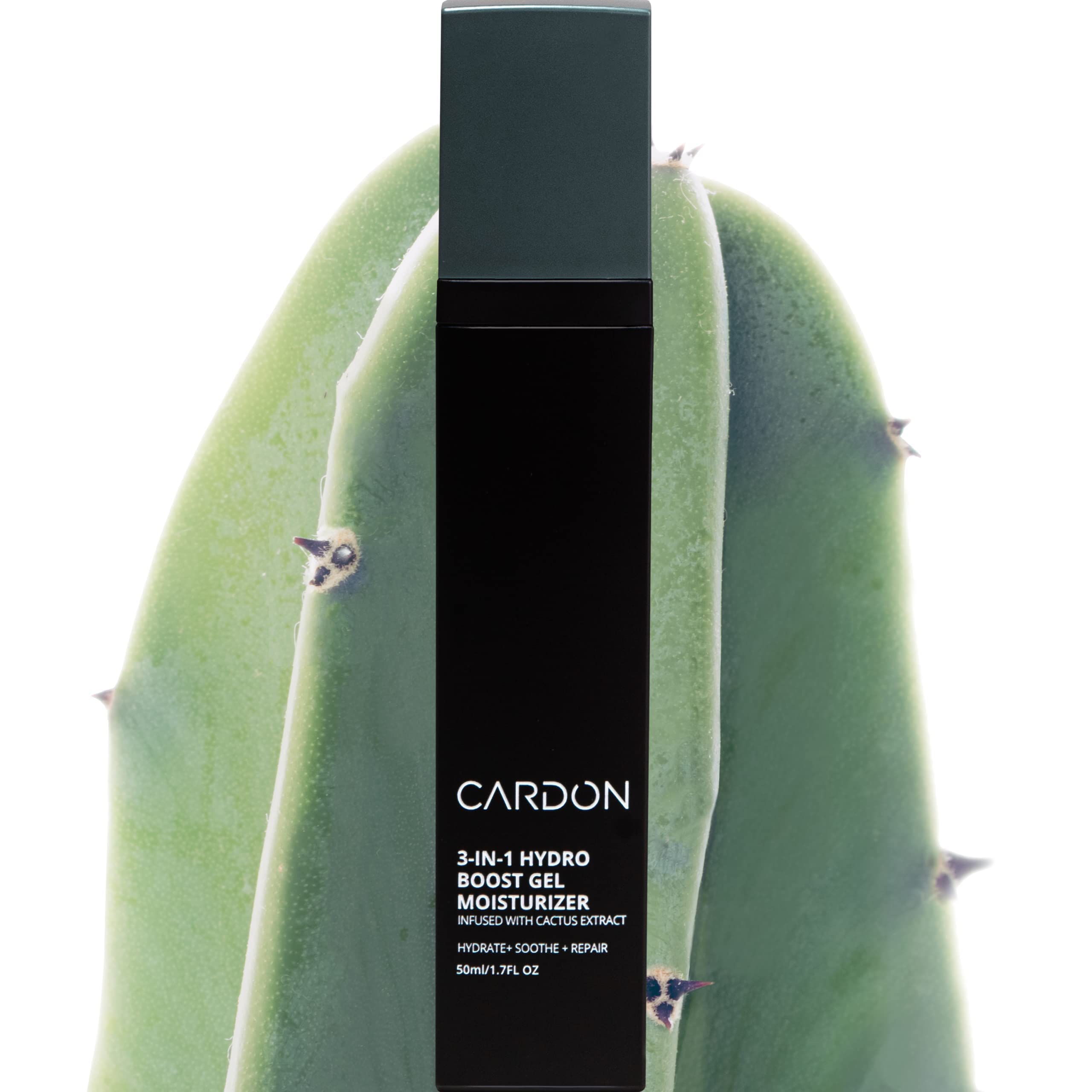 Cardon | Anti-Aging Face Moisturizer for Men | Korean Skincare Facial Lotion | Hydro Boost Gel | Healing Cactus Extract, Reduce Wrinkles, Repair Acne Scars | Ultra Light Face Cream (1 CT)