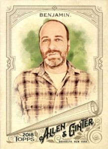 2018 topps allen and ginter baseball #29 h. jon benjamin official mlb trading card